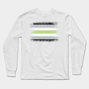 Agender flag Long Sleeve T-Shirt